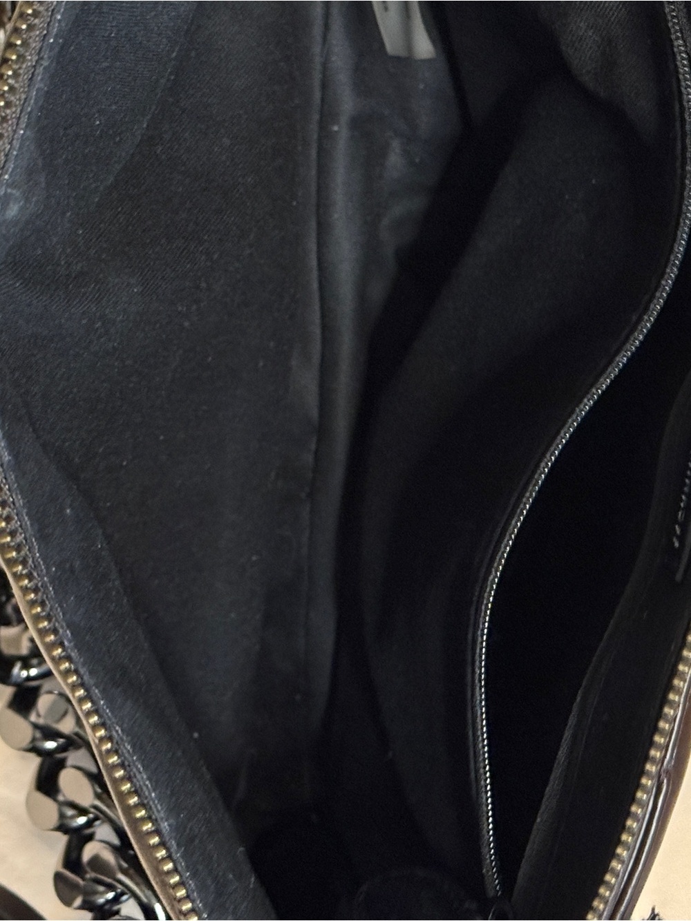Rebecca Minkoff Edie Women’s Dark Brown Leather Shoulder Bag with Chain Strap - Picture 6 of 9